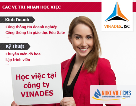 Há»c viá»‡c táº¡i cÃ´ng ty VINADES